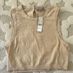 Jcrew cropped shell